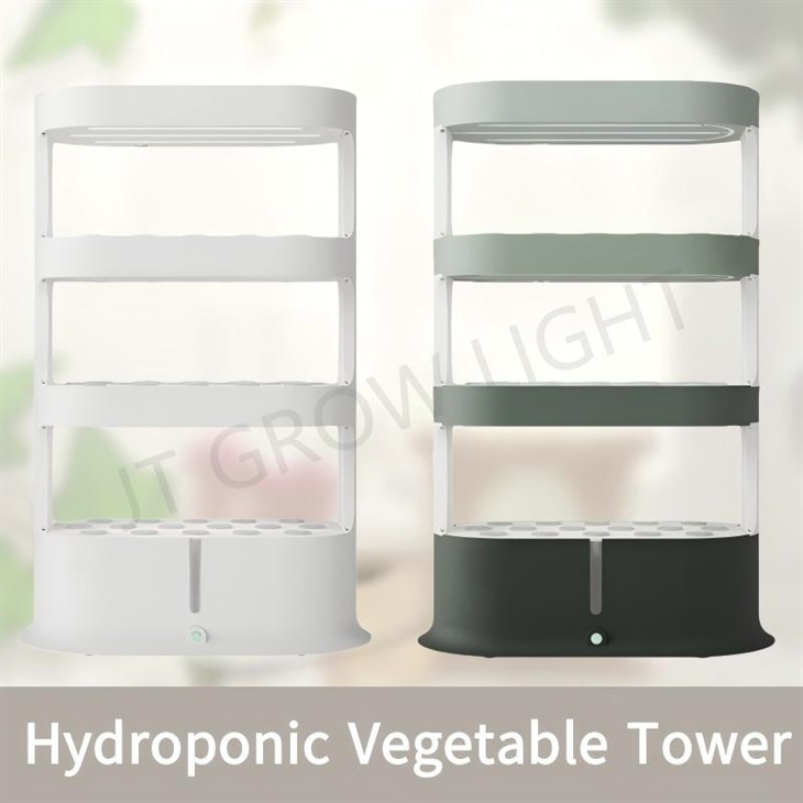 Pionowy hydroponiczny układ warzywny